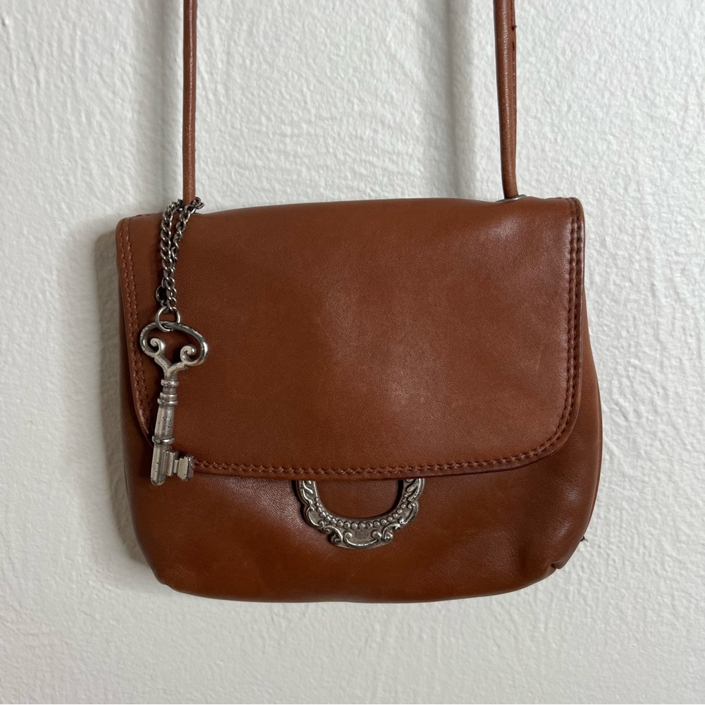 Fossil Womens Brown Leather Crossbody Bag